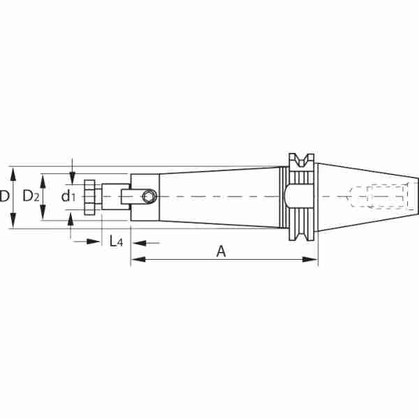 Mandrino di ⌀ d1: 16mm