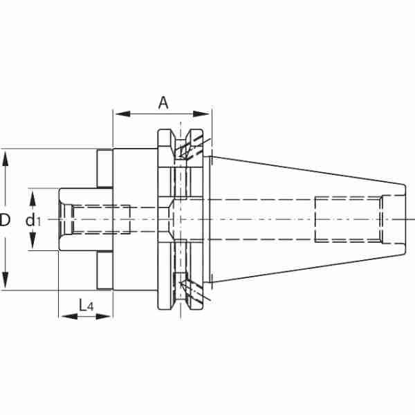 Mandrino di ⌀ d1: 40mm