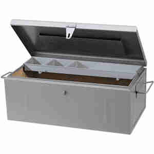 Baule portautensili in lamiera di acciaio