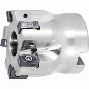 Fresa per spallamenti a 90° MEW con foratura