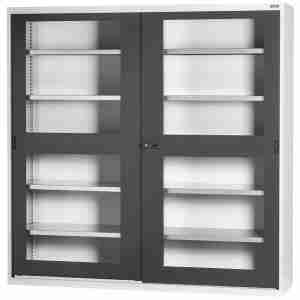 Armadio base con ante scorrevoli con policarbonato trasparente, Altezza: 2000mm