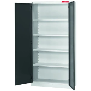 Armadio con ante battenti in lamiera piena, Altezza: 2000mm